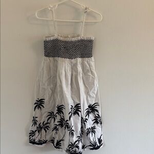 Janie and Jack Black and White Palm Dress